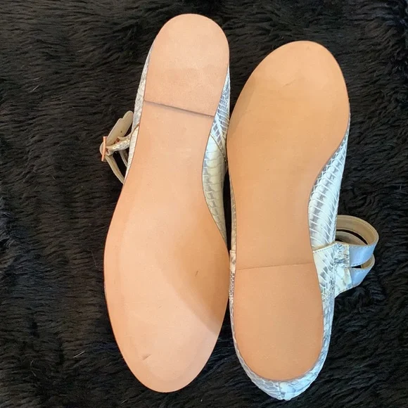 Adam Tucker Collection Lola 7, snakeskin ballerina flats, 10M - Picture 4 of 5